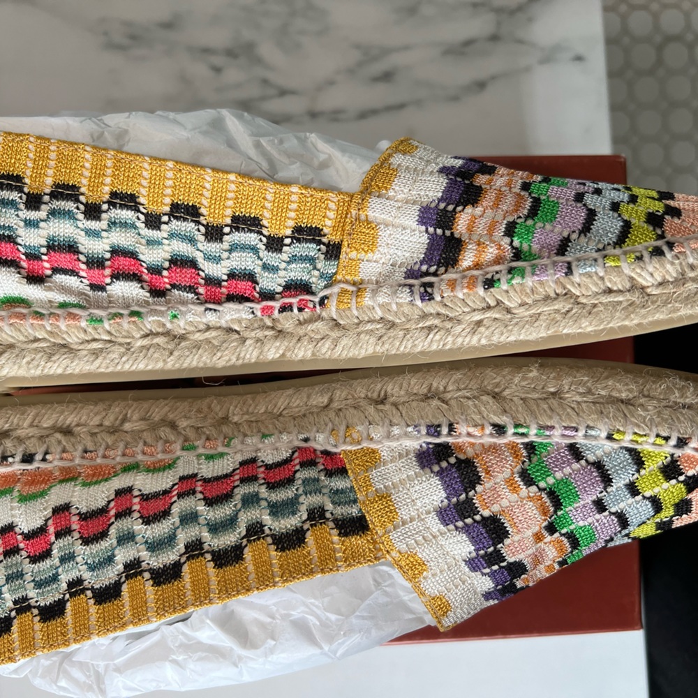 Beautiful castaner missoni zigzag colorful espadrilles